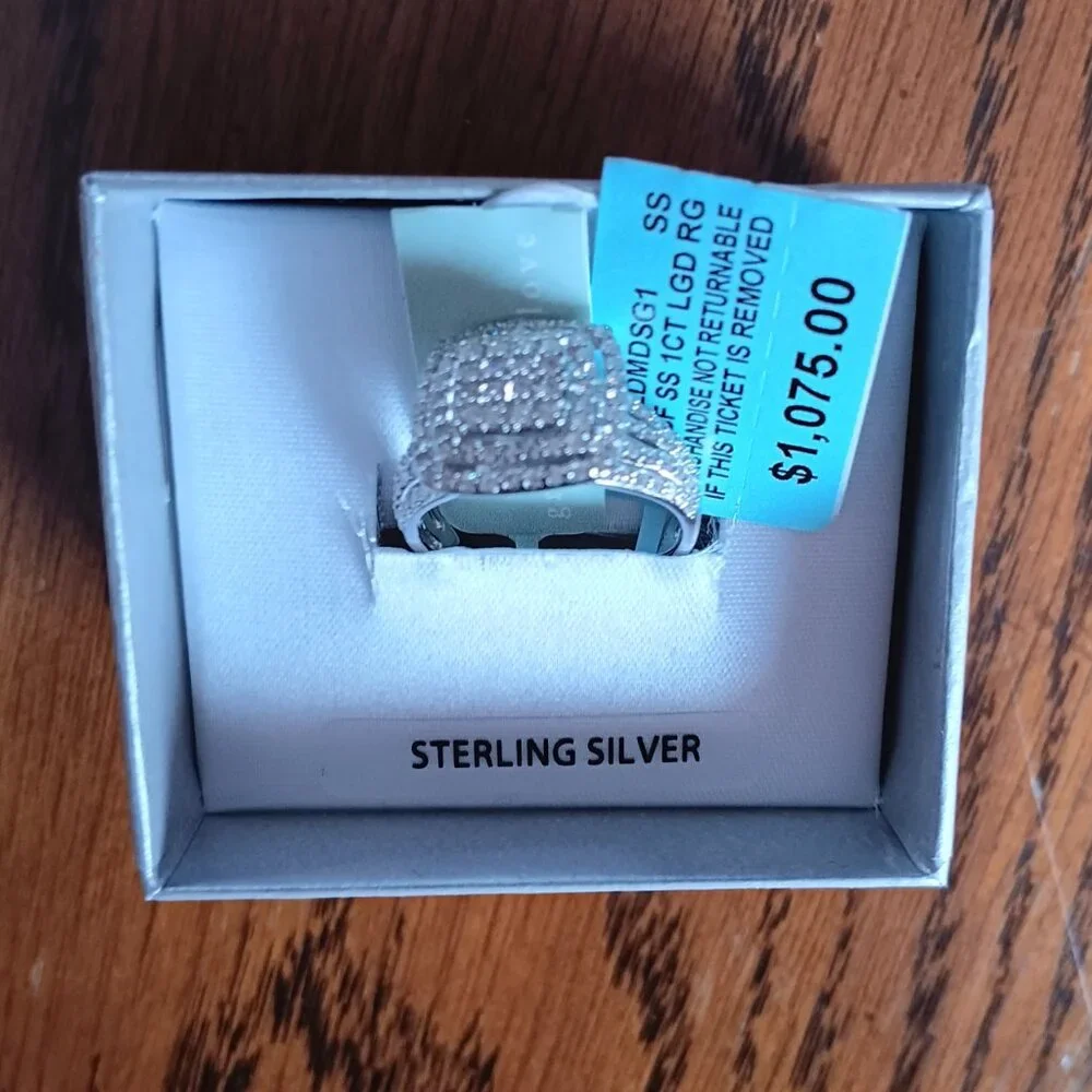 *PD* New Belk & Co.1 ct. t.w. Lab Grown Diamond Ring in Sterling Silver, size 7 - Picture 7 of 8